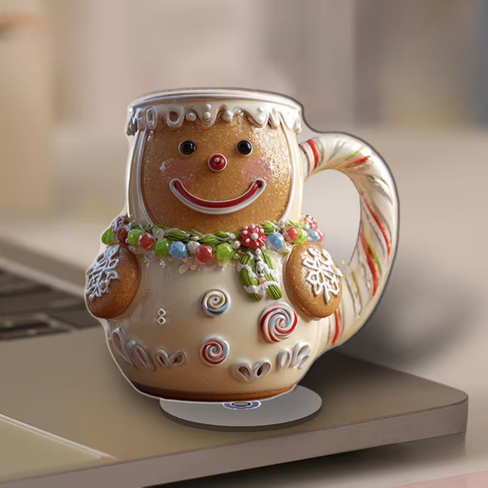 1 Piece Of Rotatable Owl Mug with 2D Flat Design