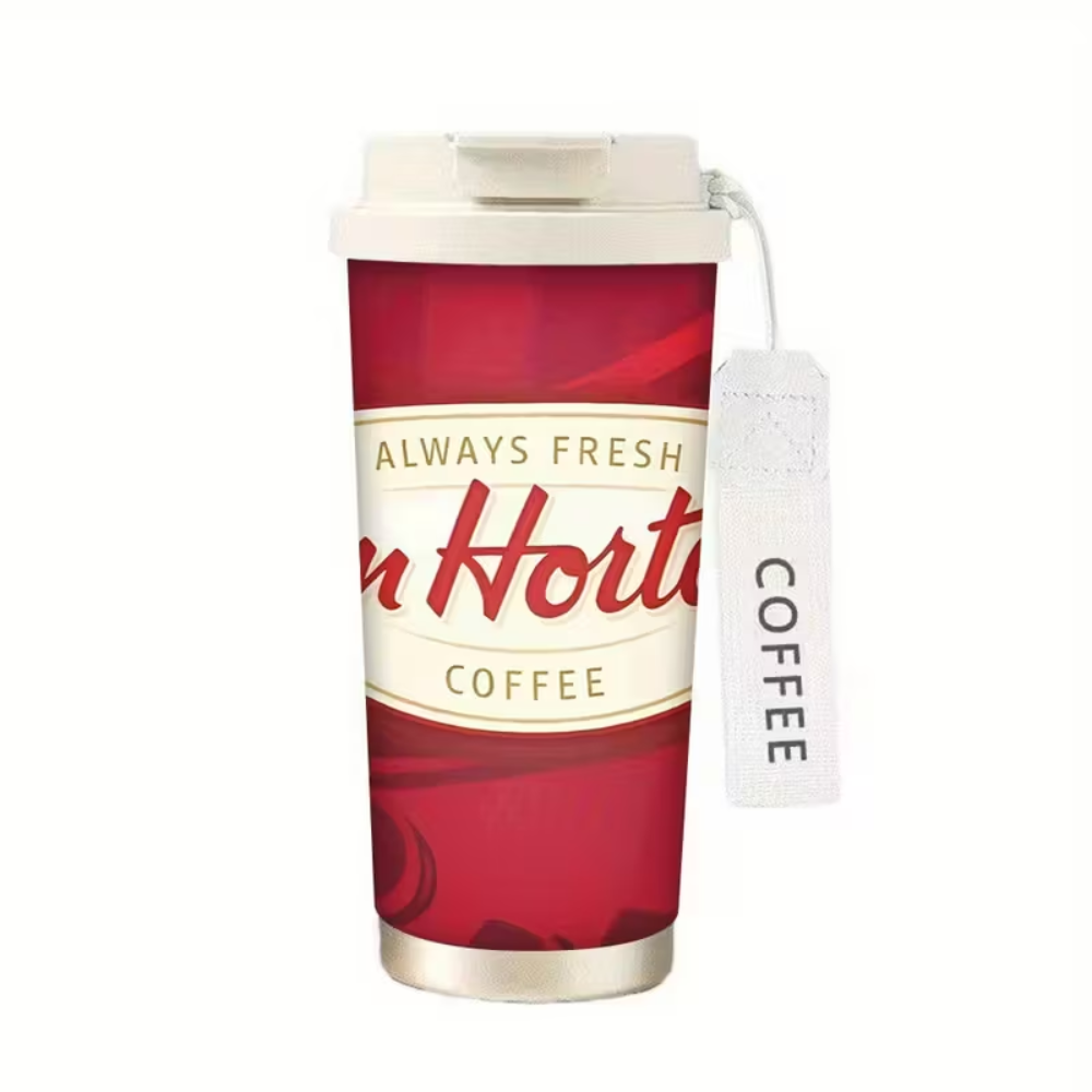 1 Piece Of Tim Hortons Logo Insulated Travel Mug