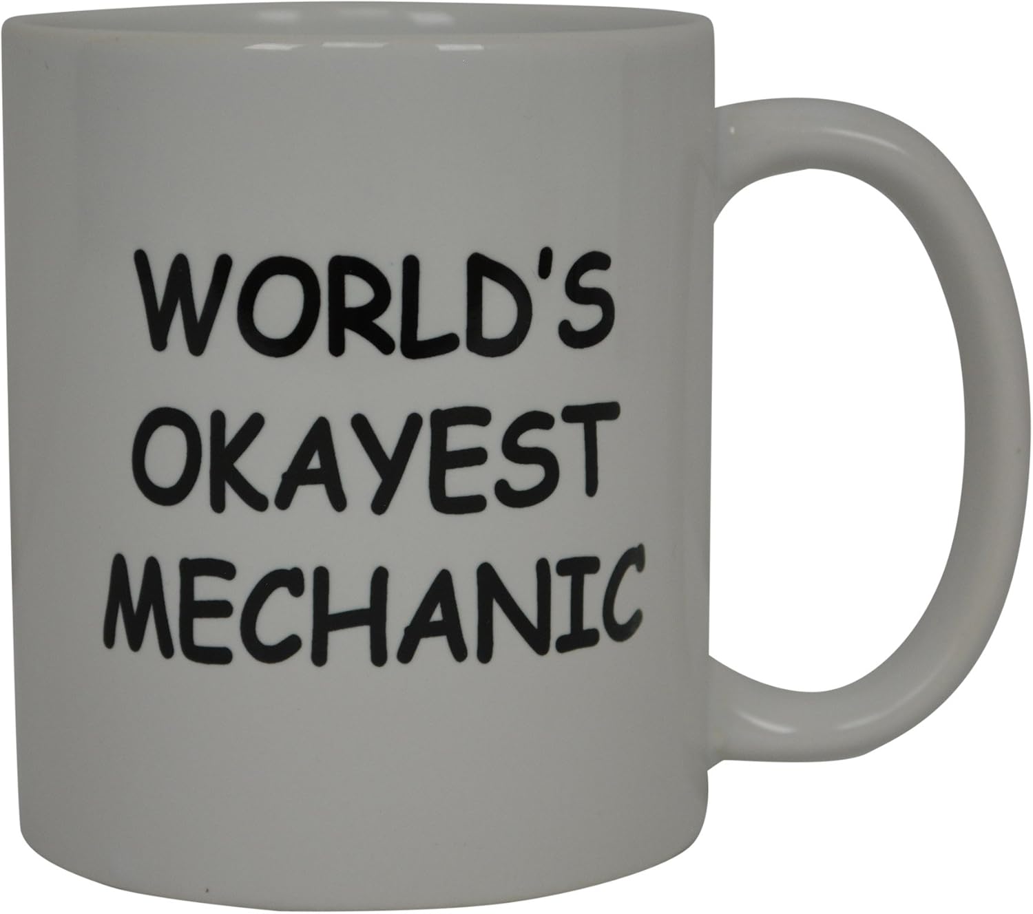Funny Mechanic Humor Coffee Mug Worlds Okayest Mechanic Cup