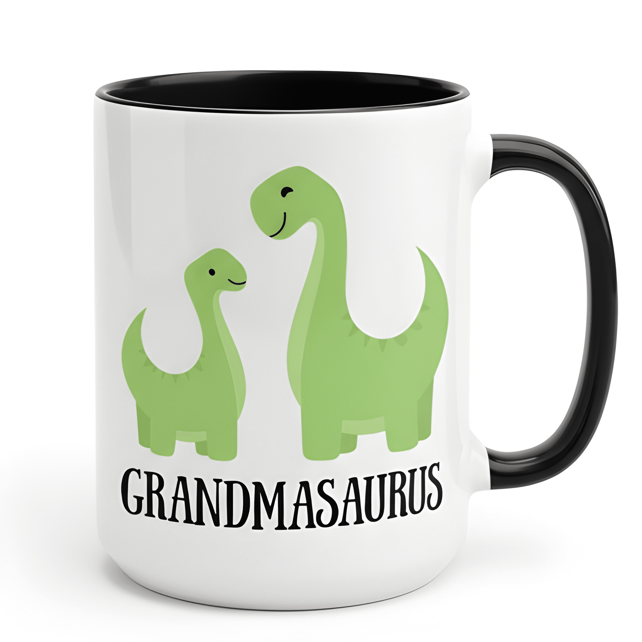 Grandmasaurus Printed Coffee Mug With Dinosaur Design For Grandma