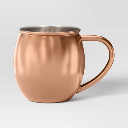 Stainless Steel Mule Mug With Copper Finish For Cold Beverages-Mineral Mug