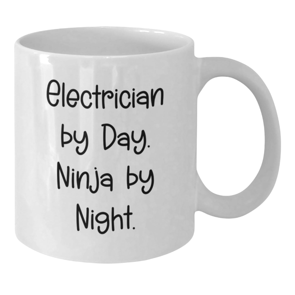 Electrician By Day Ninja By Night Printed Mug 