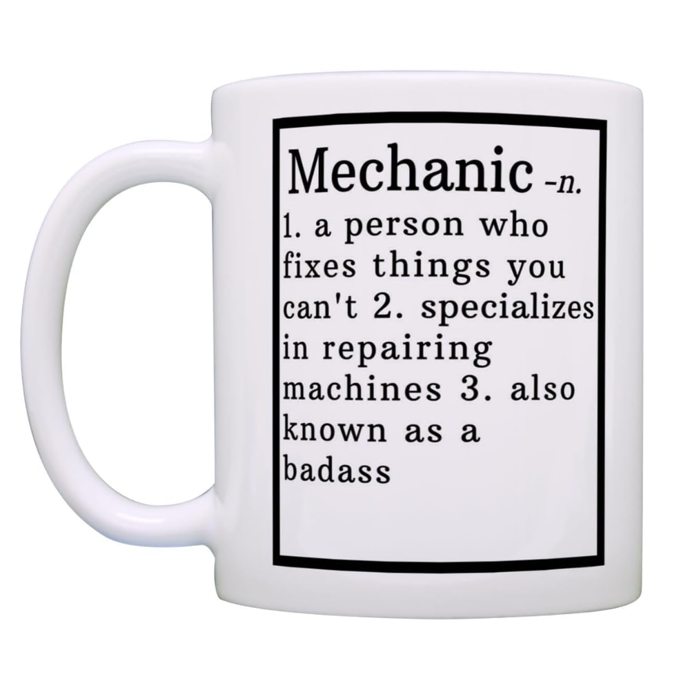 Mechanic Appreciation Definition Printed Coffee Mug