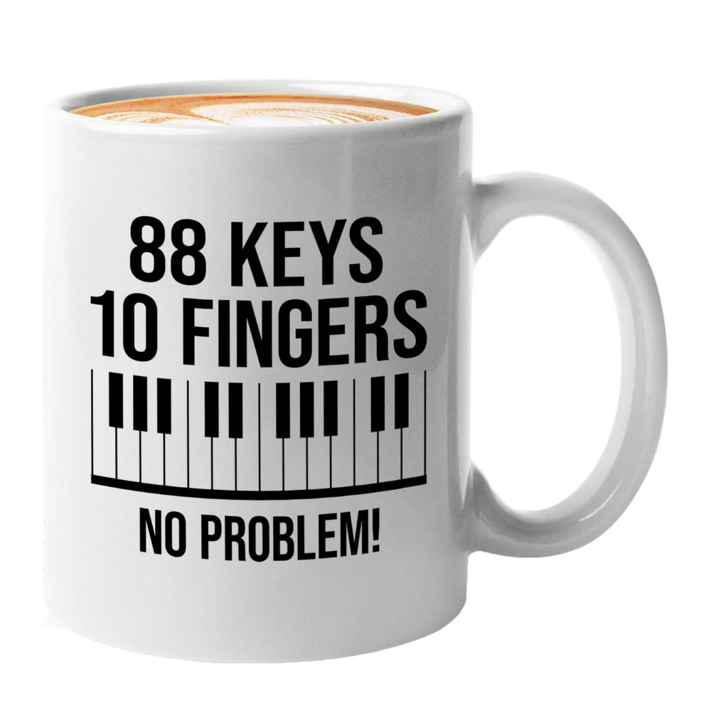 Inspirational Piano Player Quote Print For Musician Coffee Mug