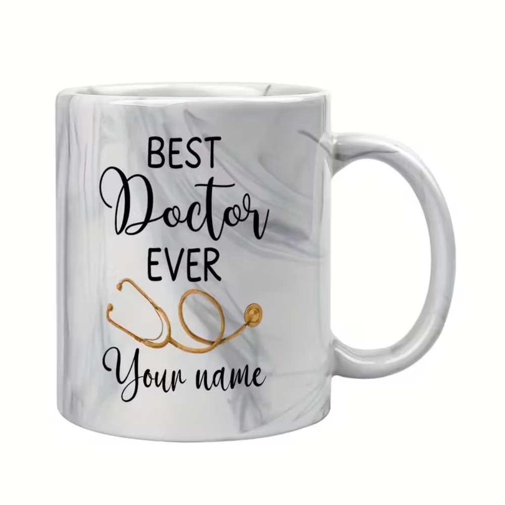 Personalized Doctor Name Icon Ceramic Mug