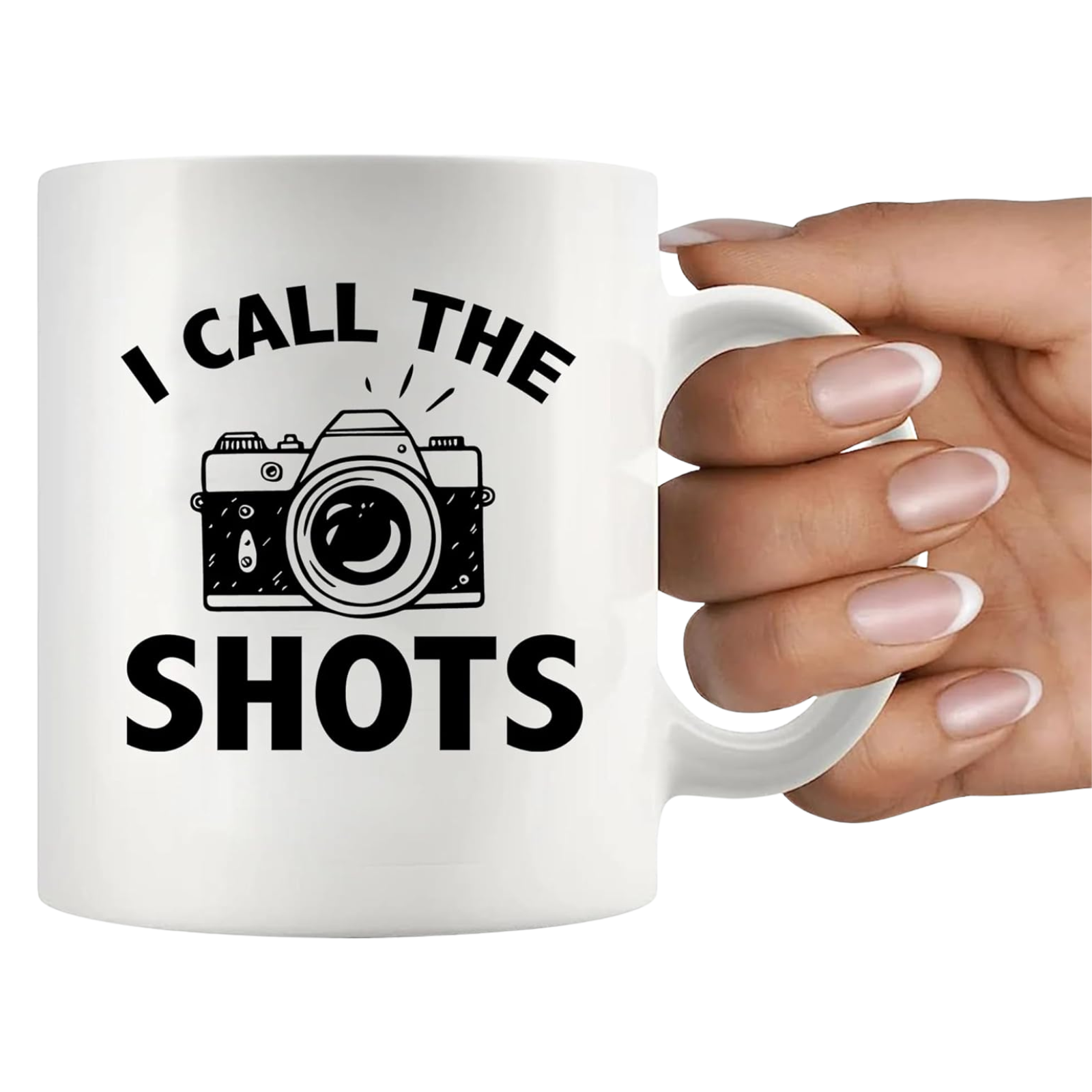 I Call The Shots Text Printed 11 Oz Funny Photography Coffee Mug