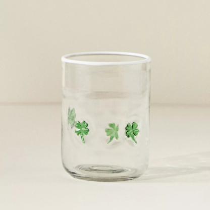 Embossed Glass Tumbler-Mineral Mug