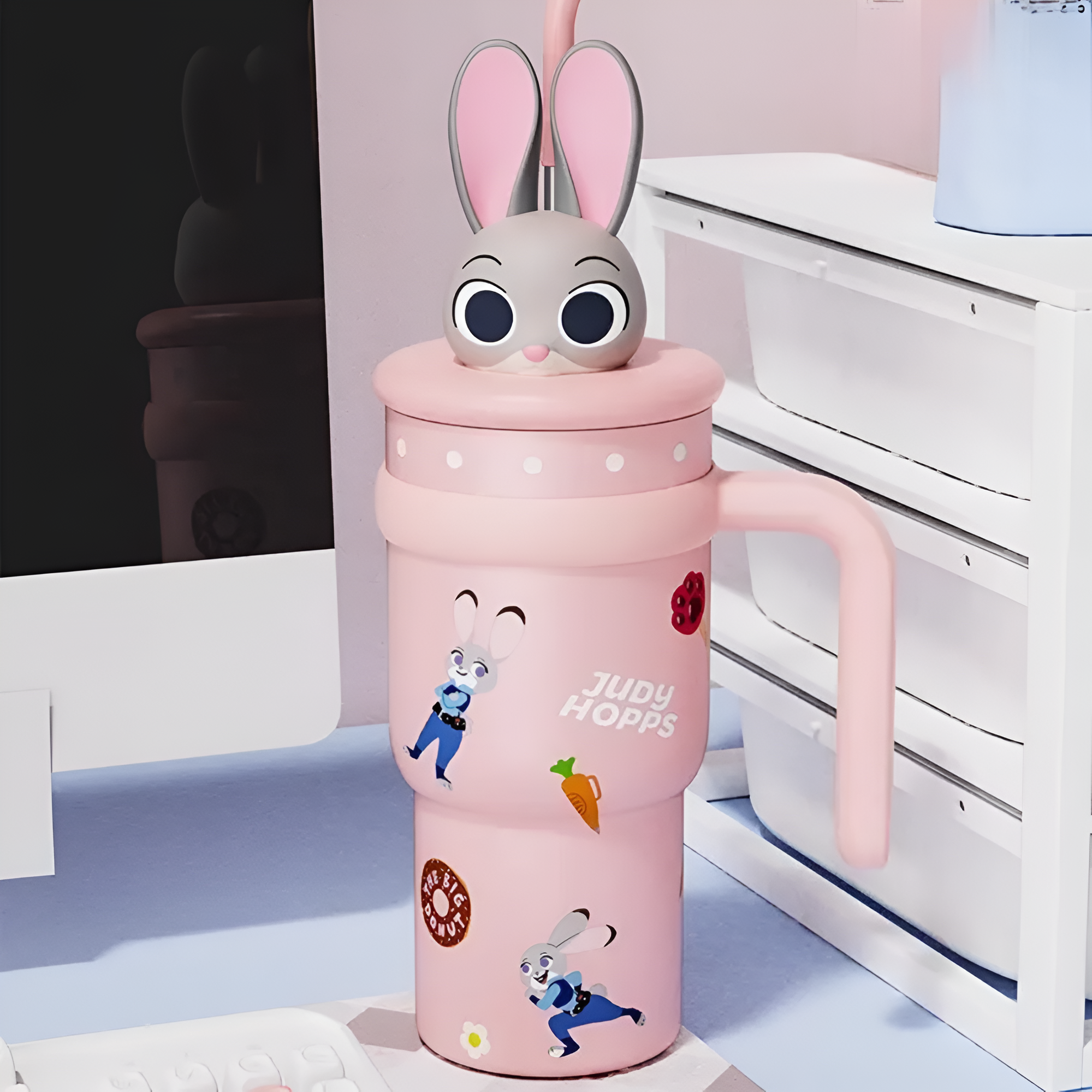 Cartoon Character Insulated Tumbler 700ml Wide Mouth Cup
