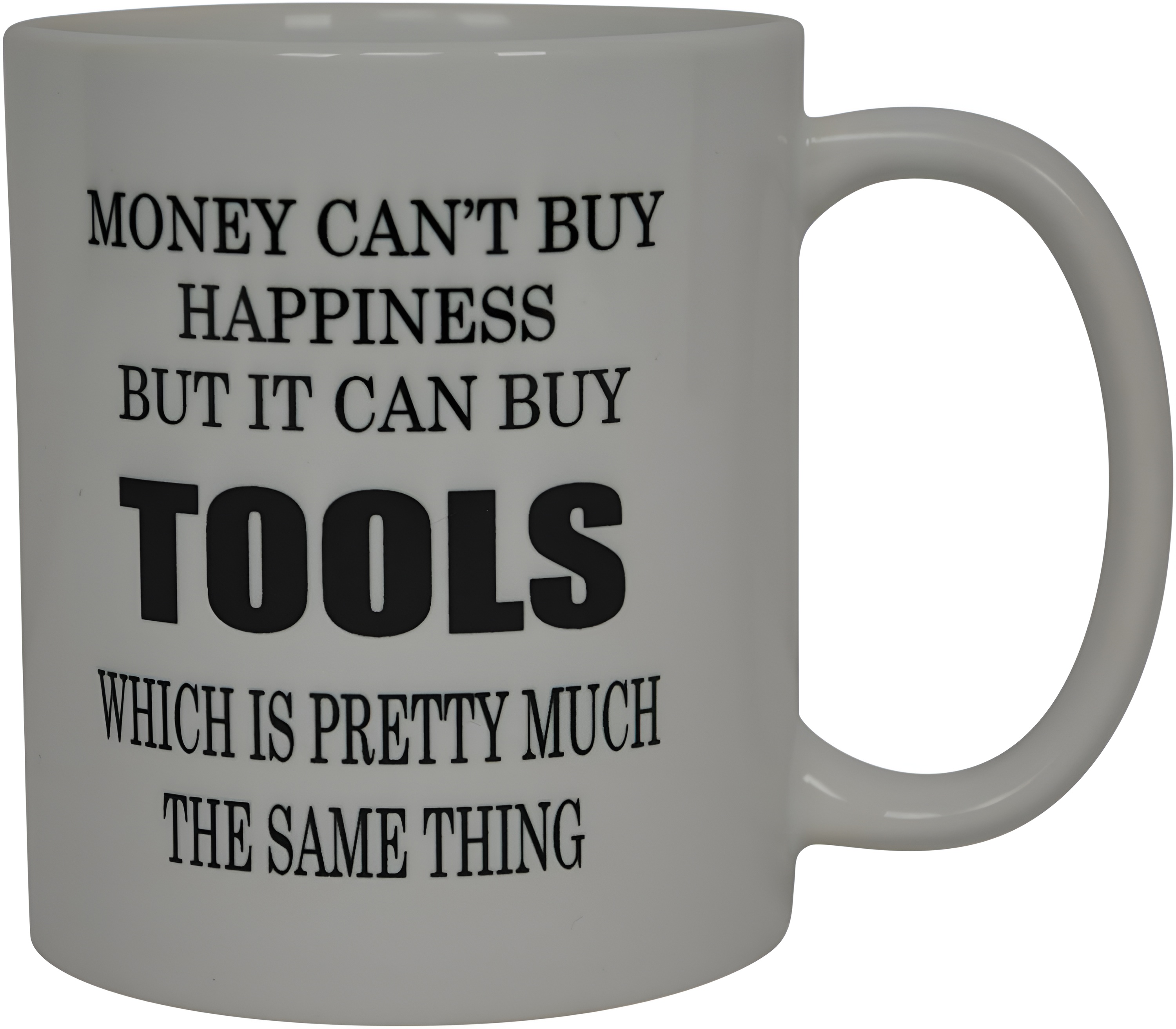 Funny Mechanic Gift Coffee Mug Money Can't Buy Happiness Tools