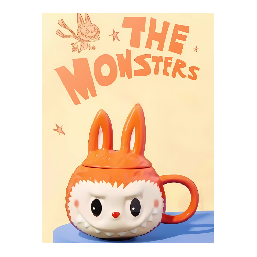 The Monsters Labubu Mug Ceramics Cup Action Figure-Mineral Mug
