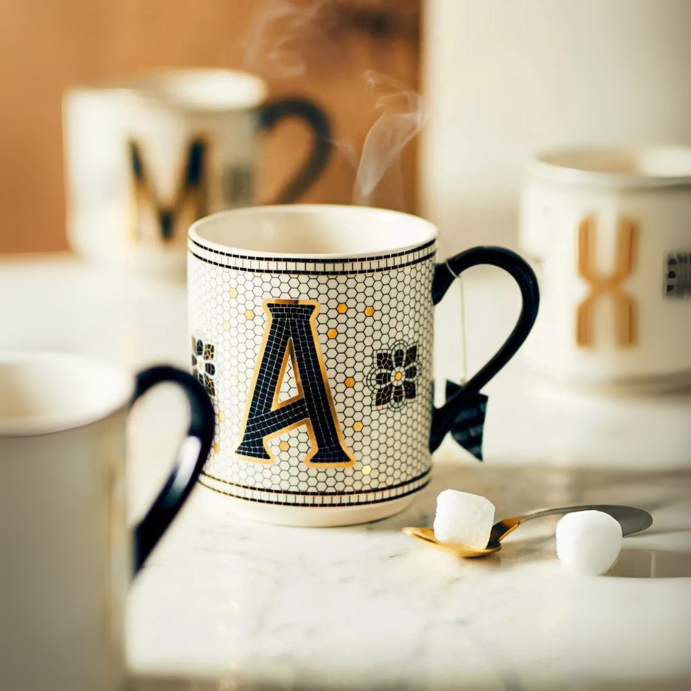 Personalized Alphabet Monogram Mug-Mineral Mug