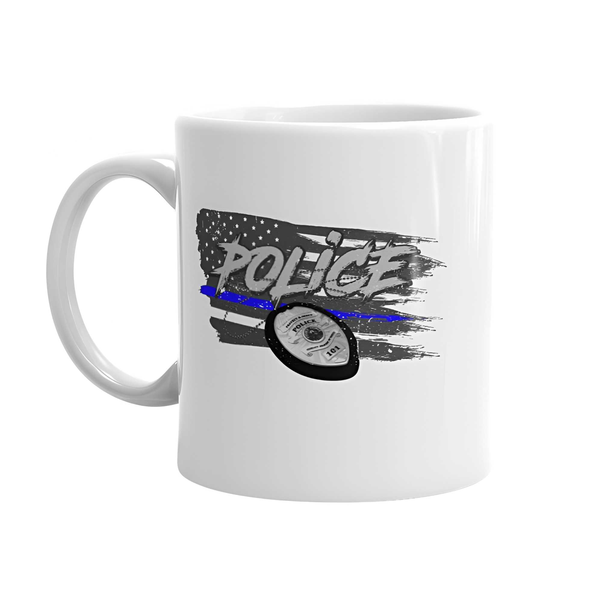 Police Badge (Thin Blue Line) Mug
