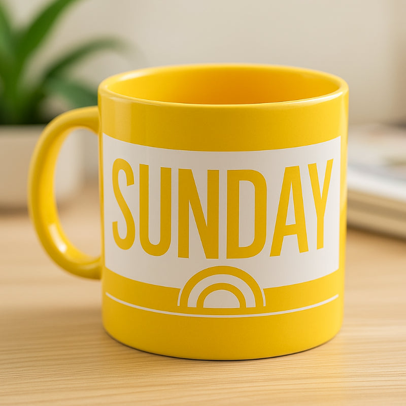 20 Oz Sunday Printed Coffee Mug-Mineral Mug