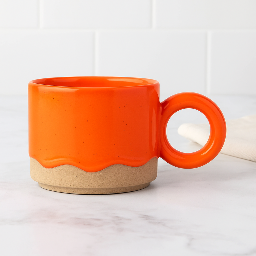 16 fl oz Stoneware Drippy Glass Mug - Room Essentials-Mineral Mug