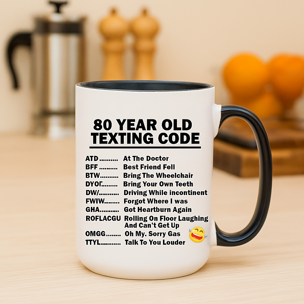 80th Birthday Mug Funny Coffee Cup Gift for 80 Year Old