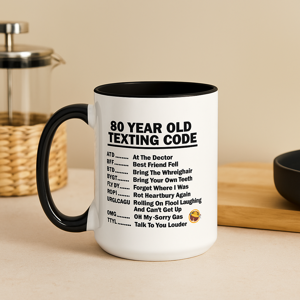 80th Birthday Mug Funny Coffee Cup Gift for 80 Year Old