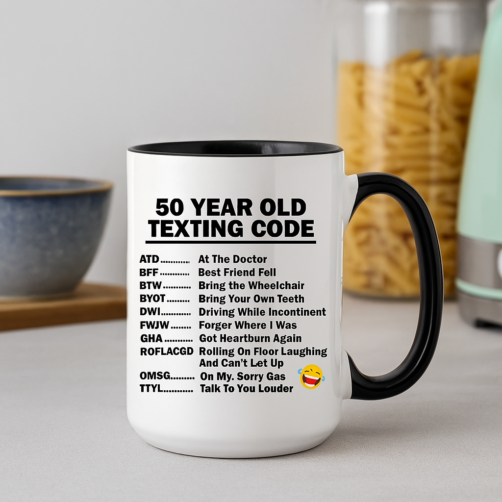 Funny 50th Birthday Mug Coffee Cup Gift for 50 Year Old
