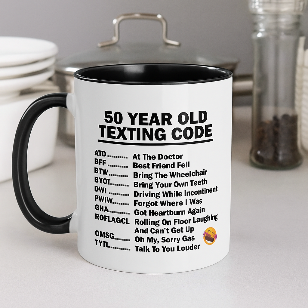Funny 50th Birthday Mug Coffee Cup Gift for 50 Year Old