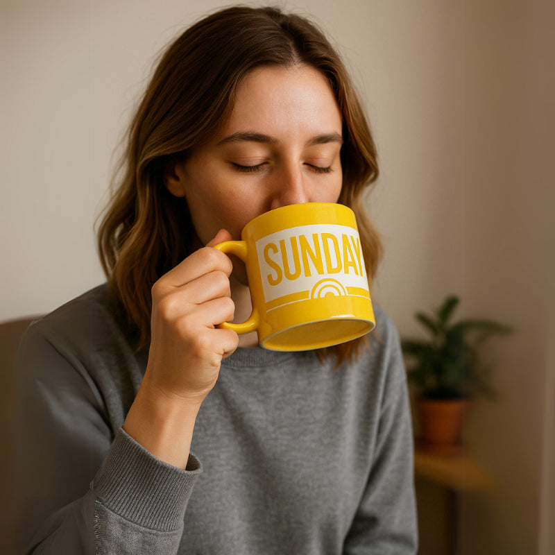 20 Oz Sunday Printed Coffee Mug-Mineral Mug