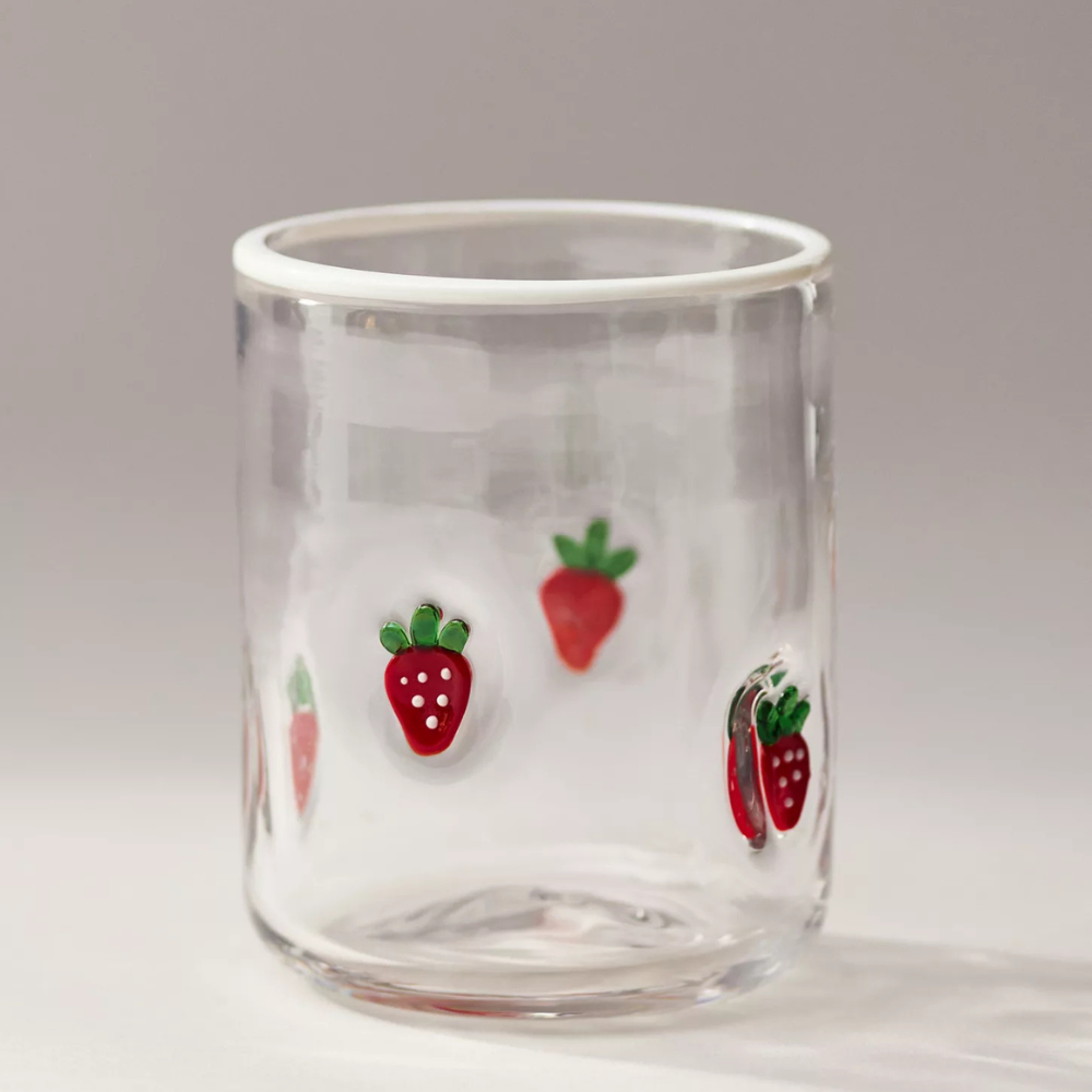 Embossed Glass Tumbler - Mineral Mug
