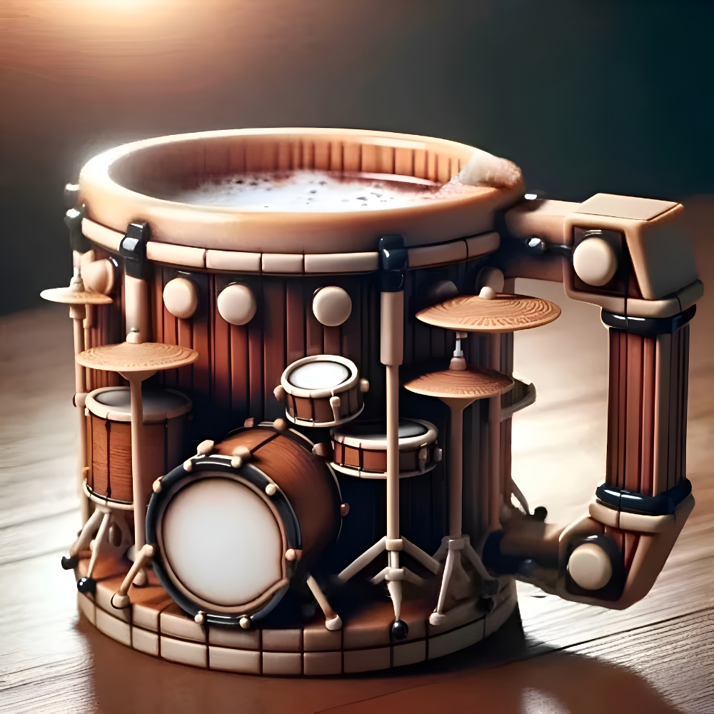 Novelty Music Instrument Themed Musician Coffee Mug