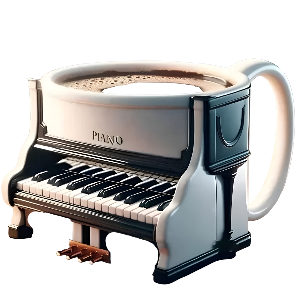 Novelty Music Instrument Themed Musician Coffee Mug