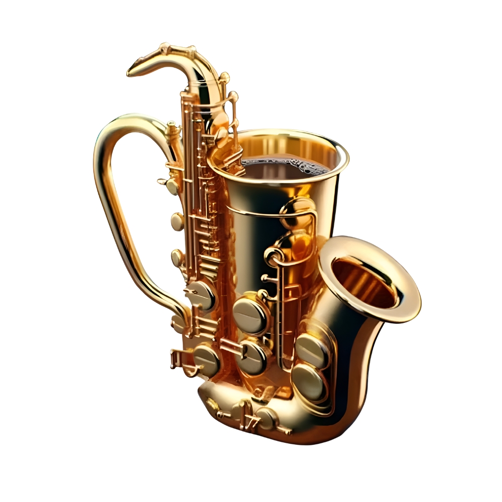 Novelty Music Instrument Themed Musician Coffee Mug