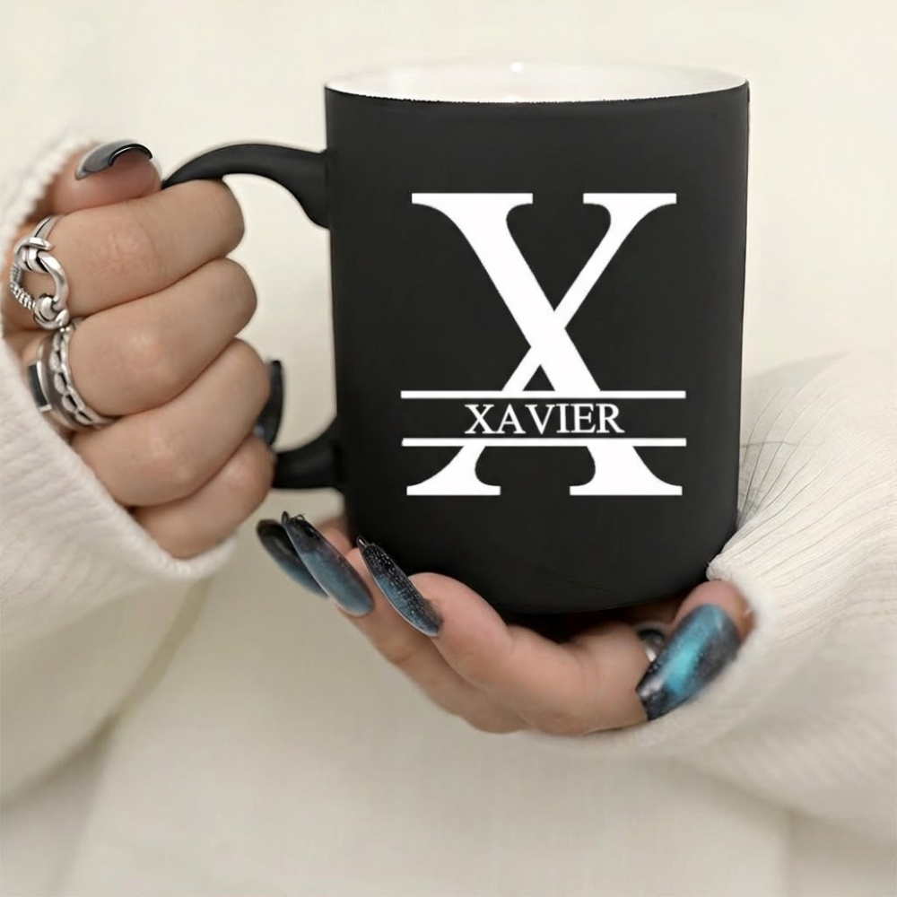 Personalized Letter Ceramic Mug Custom Design