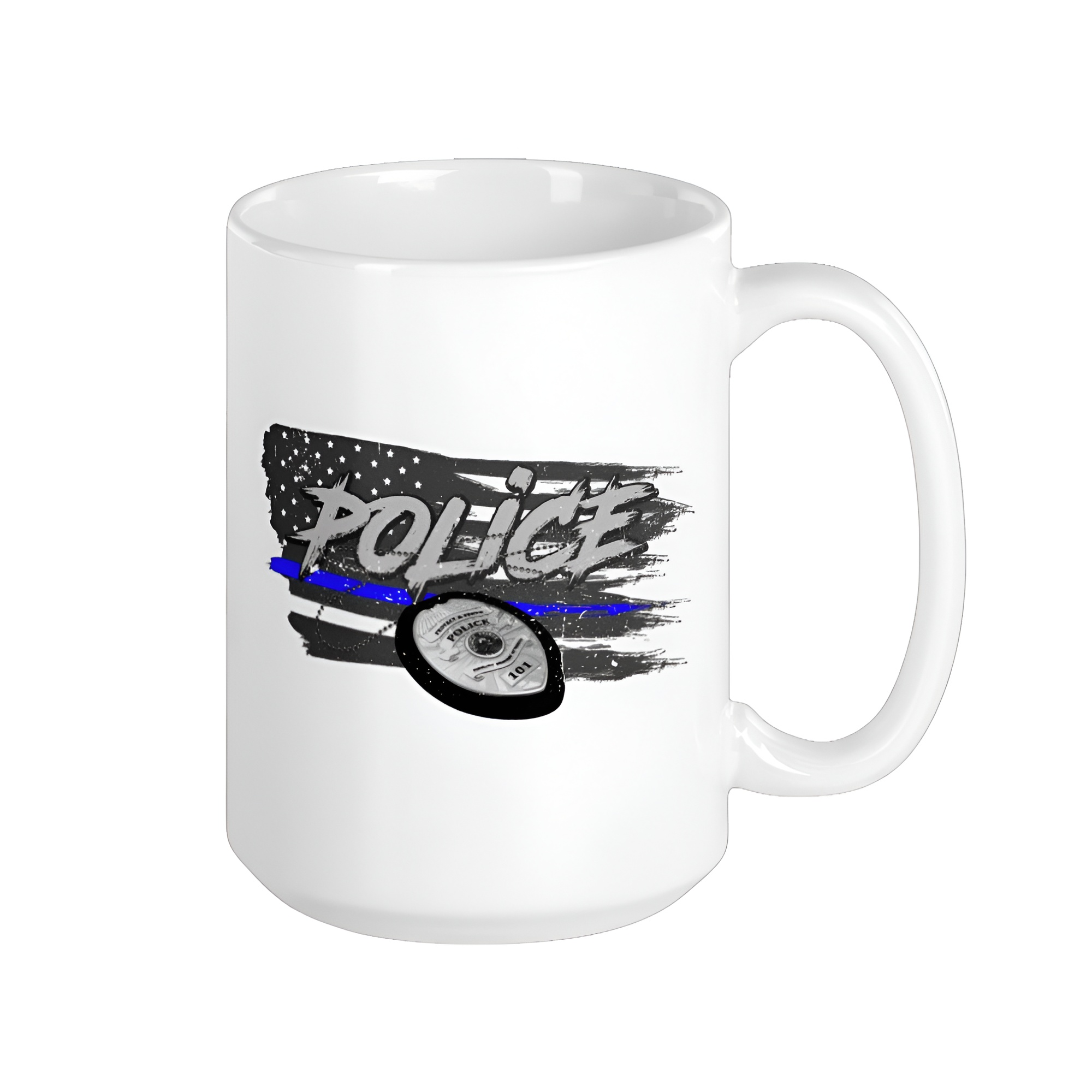Police Badge (Thin Blue Line) Mug