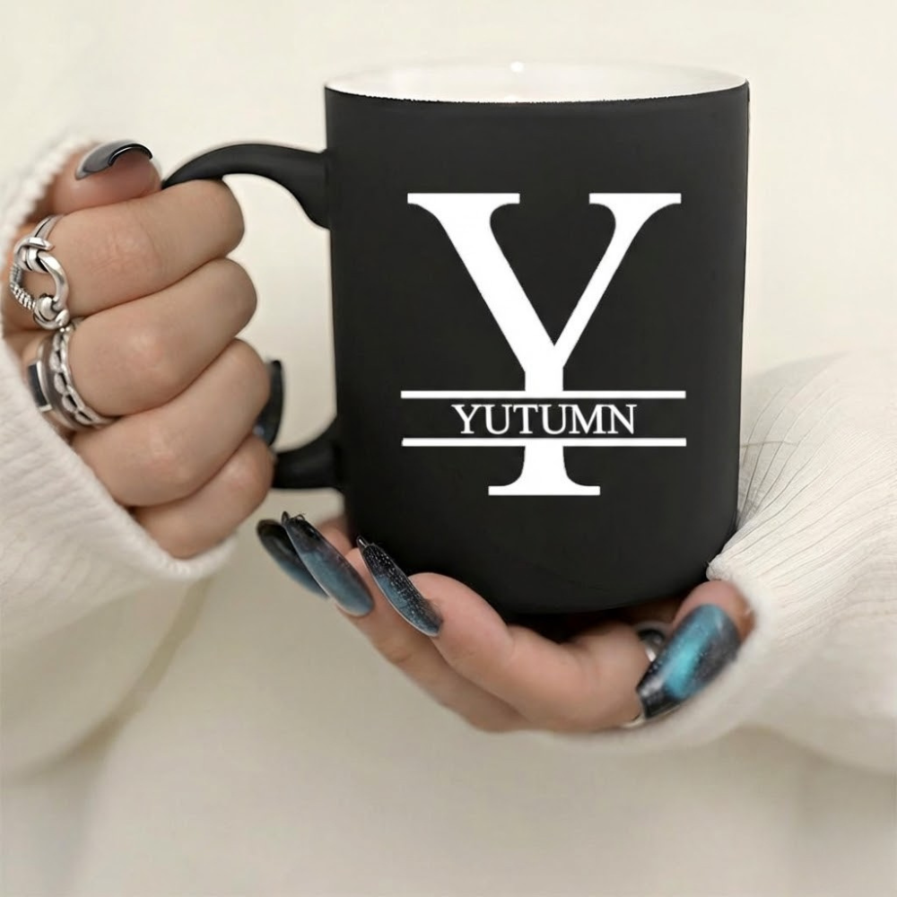 Personalized Letter Ceramic Mug Custom Design