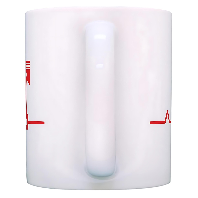 Piston Heartbeat Mechanic Printed Mug