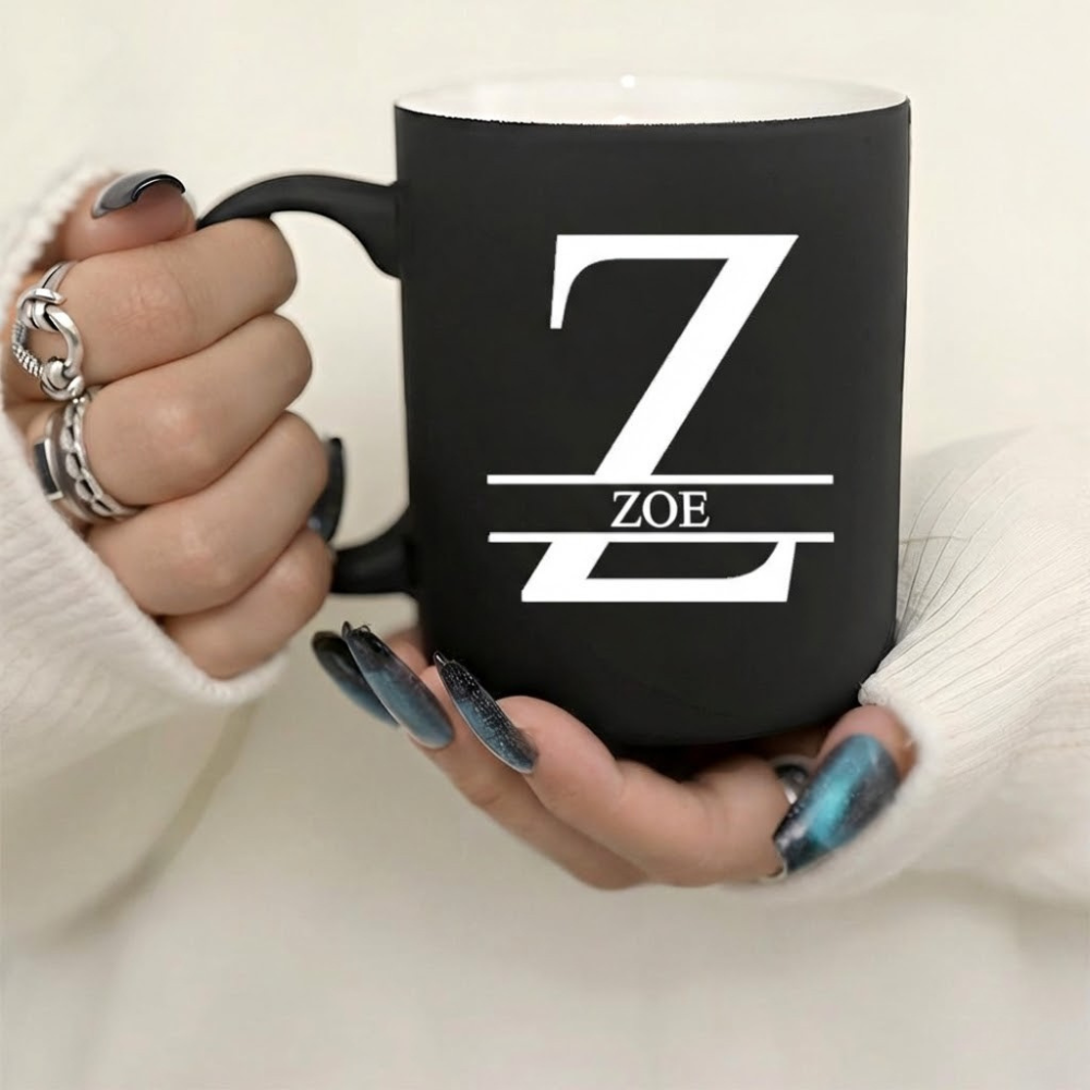 Personalized Letter Ceramic Mug Custom Design