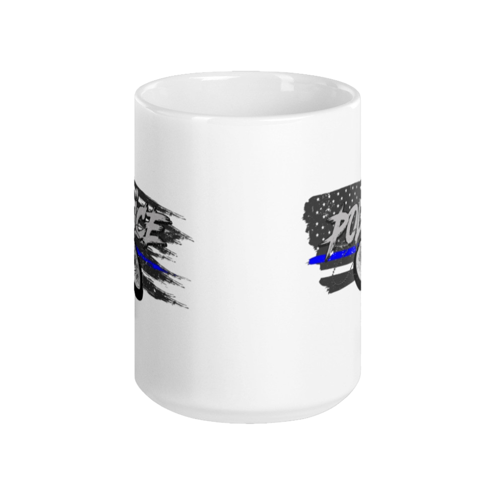 Police Badge (Thin Blue Line) Mug