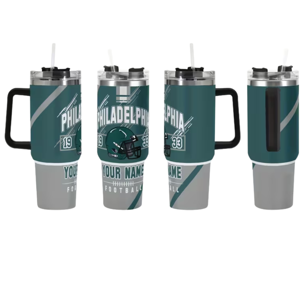 Philadelphia Eagles Football Custom Travel Mug
