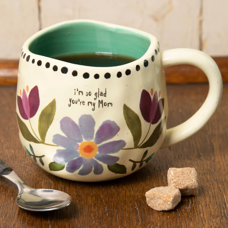 Printed Text Ceramic Coffee Mug With Cozy And Inspirational Designs