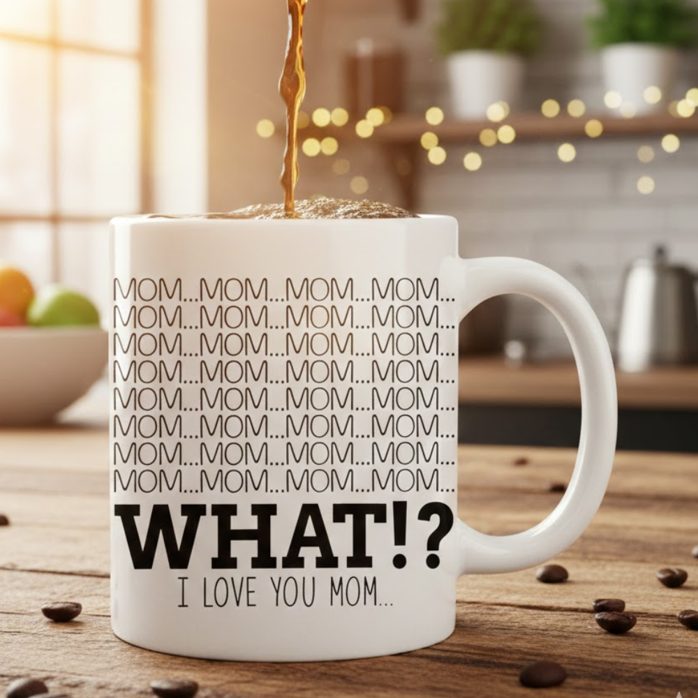 1 Piece 11Oz Ceramic Coffee Mug Mom What I Love You Funny Mothers Day Cup