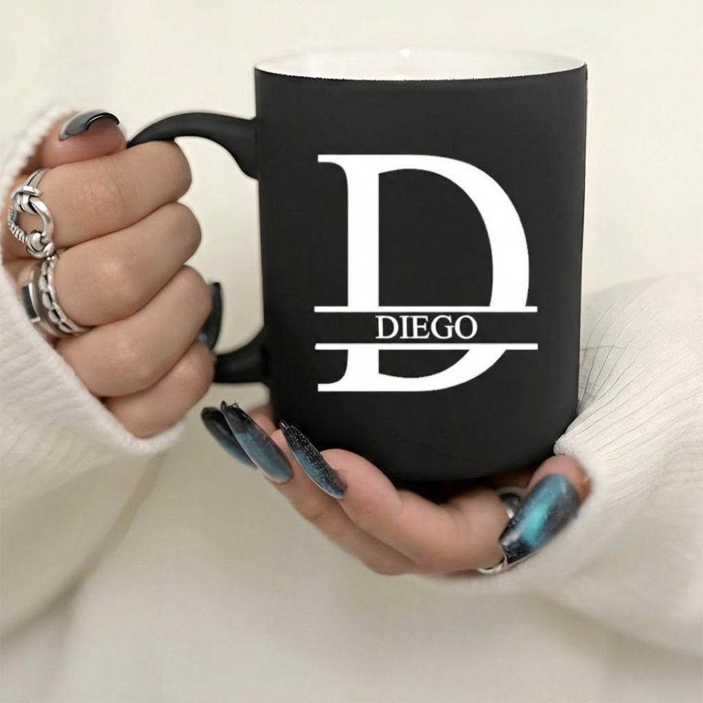 Personalized Letter Ceramic Mug Custom Design