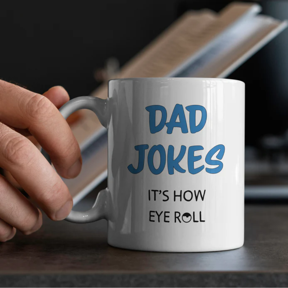 Dad Jokes Are How” Large 15oz Mug - Funny Gift for Dad