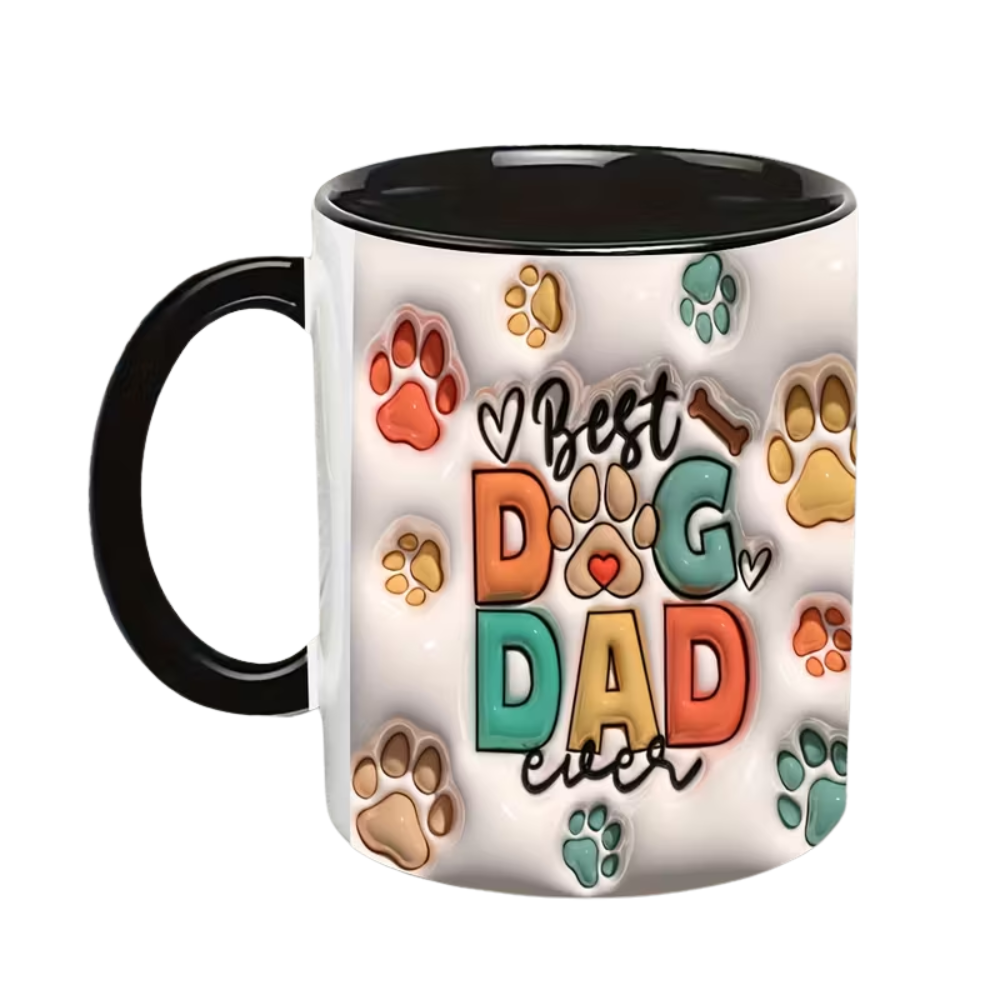 Dog Father Ceramic Coffee Mug for Dad Drinkware 1pc