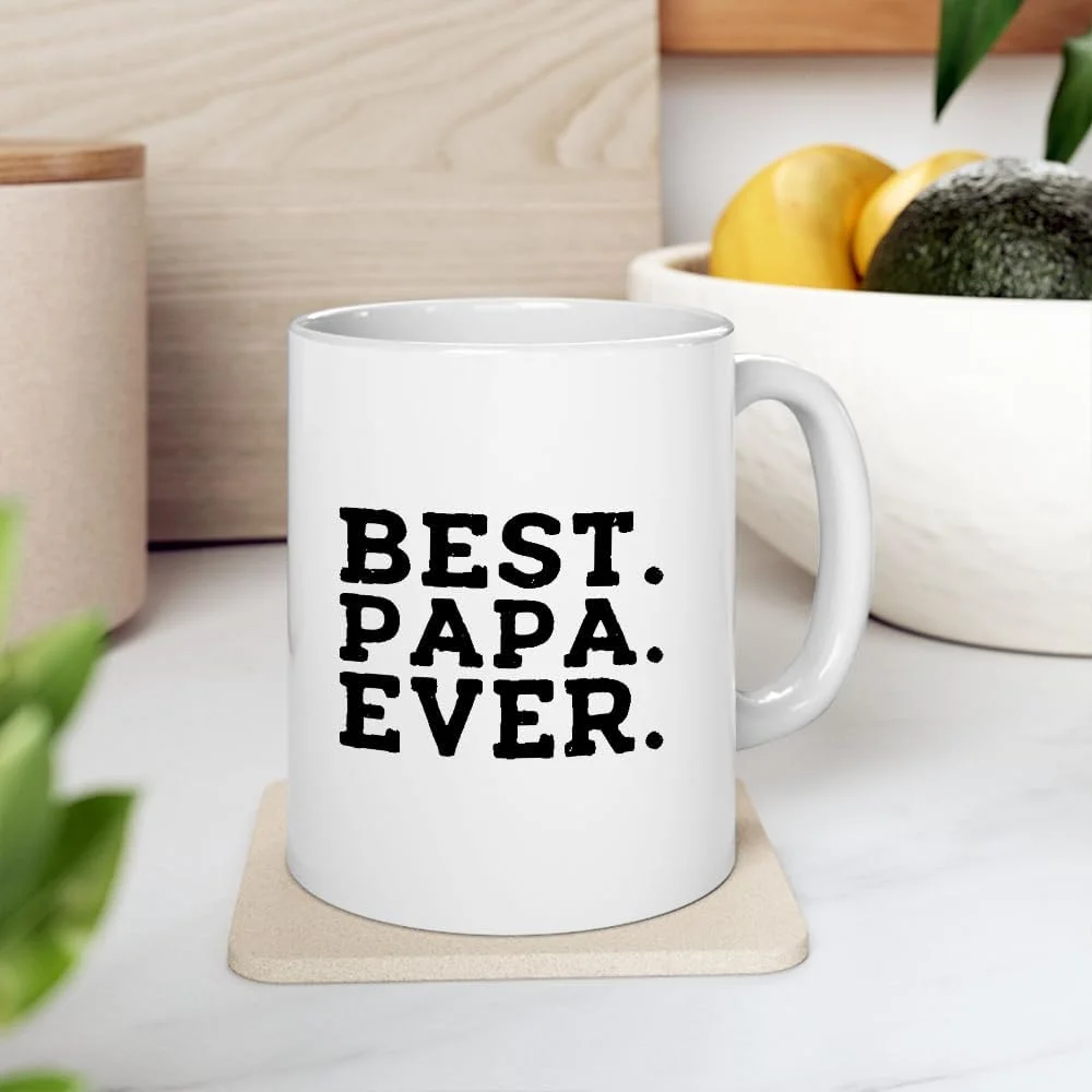 Best Dad in the Mug, 11 oz, Funny Space Father’s Day Gift, Cool Coffee Cup for Dad from Kids,Unique Fathers Day Present Idea for Daddy Husband Men Him