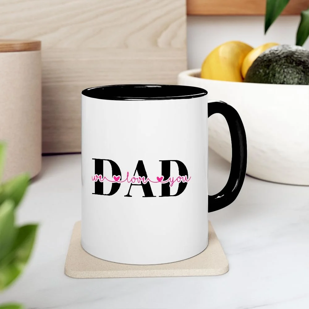 Dad Definition Coffee Mug, 11 oz Ceramic, Funny Father's Day Gift, Dads Birthday Gifts from Son, Gift for Grandpa, Men, Stainless Steel Funny Mug (Accent Mug#8)