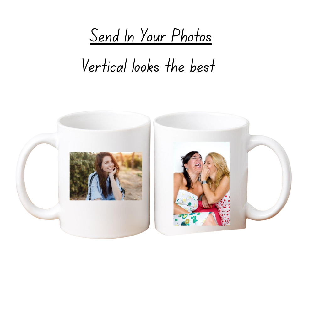 Meaningful Heart Sister Gift, Sentimental Mug from Soul Sister, Caring Photo Cup, Personalized Custom Present