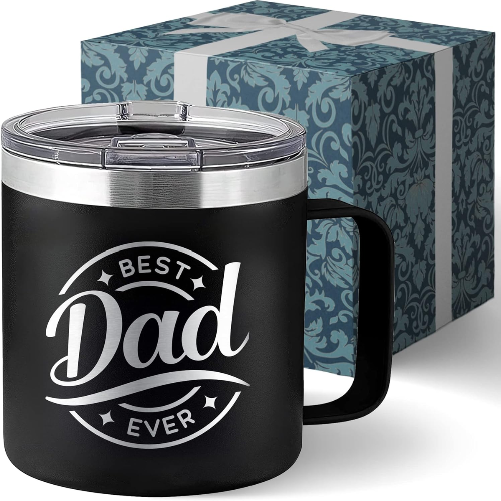 14 oz Stainless Steel Dad Tumbler Mug with Lid Drinkware