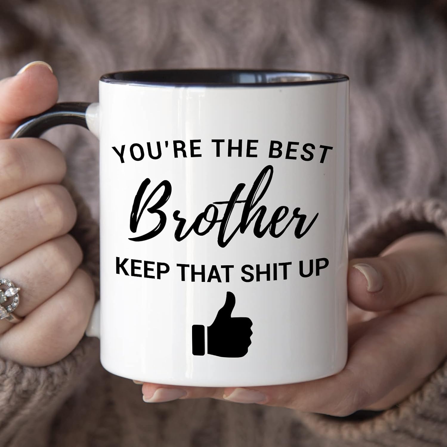 The Best Brother Printed Coffee Mug
