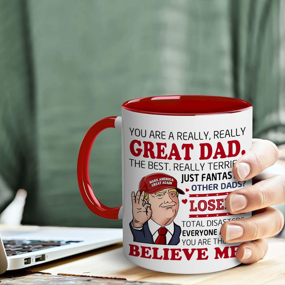 Ceramic Best Dad Ever Coffee Mug for Dad Gift Drinkware