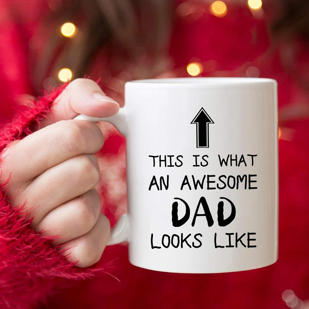 11 oz Ceramic Funny Awesome Dad Coffee Mug Novelty Drinkware