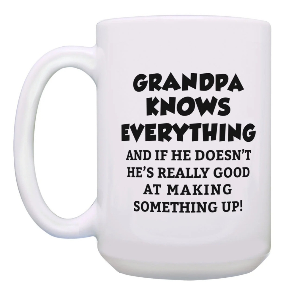 ThisWear Funny Grandpa Gifts Grandpa Grandpa Knows Everything Fathers Day Gifts for Grandpa