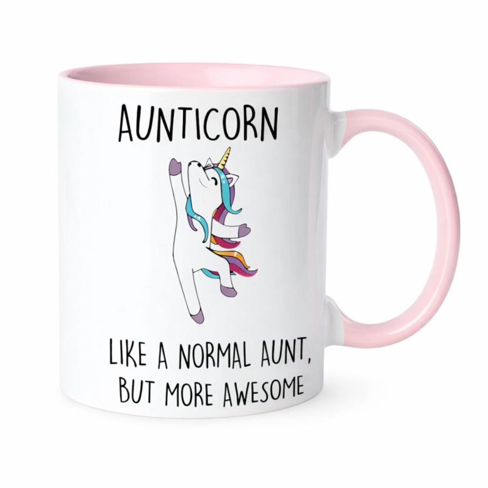 11 oz Ceramic Aunticorn Unicorn Coffee Mug Fun Gift Drinkware 1pc