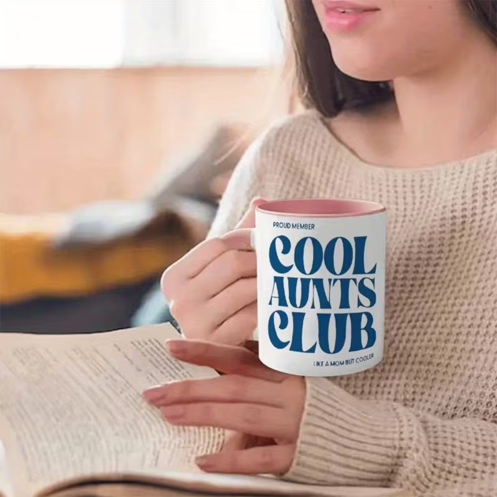 11 oz Ceramic Cool Aunt Coffee Mug Fun Drinkware 1pc