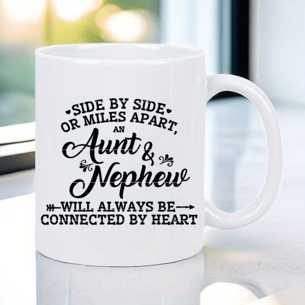 11 oz Ceramic Aunt and Nephew Coffee Mug Reusable Drinkware